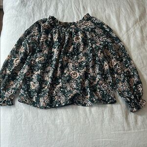 Floral Green Women's Top